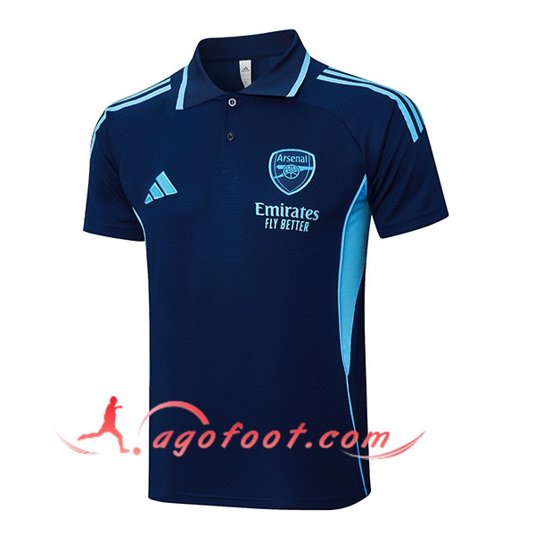 Polo Foot Arsenal Bleu 2025/2026 -02