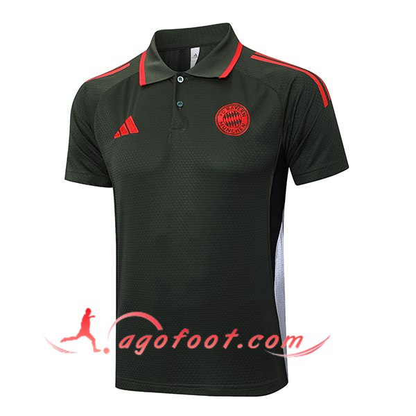 Polo Foot Bayern Munich Vert/Rouge 2025/2026