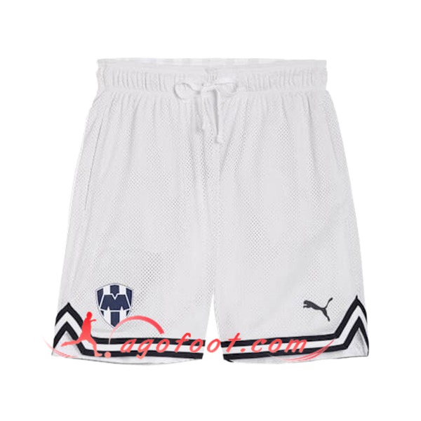 Shorts NBA Monterrey 2025/26 Blanc/Noir