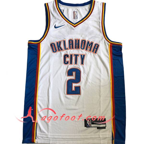 Maillot Oklahoma City Thunder (GIL GEOUS-ALEXANDER #2) 2025/26 Blanc/Bleu