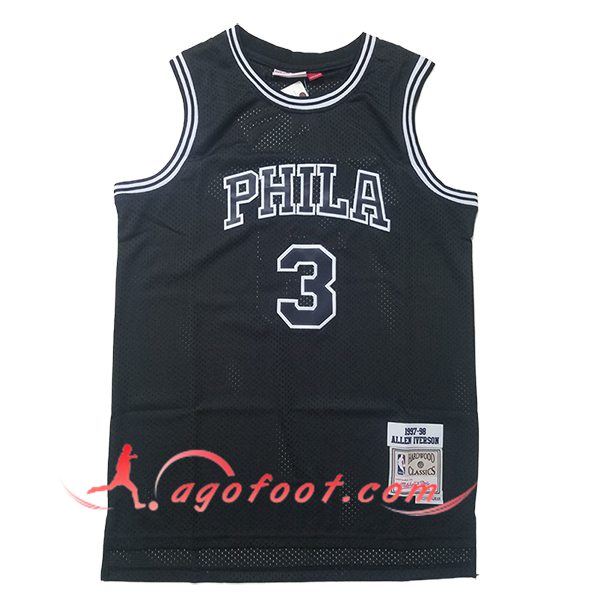 Maillot Philadelphia 76ers (IVERSON #3) 2025/26 Noir