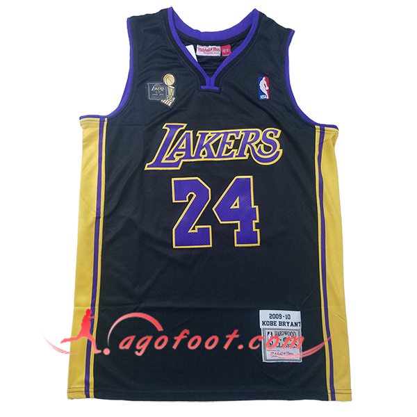 Maillot Los Angeles Lakers (BRYANT #24) 2025/26 Noir/Jaune/Pourpre