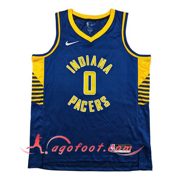 Maillot Indiana Pacers (HALIBURTON #0) 2025/26 Bleu/Jaune