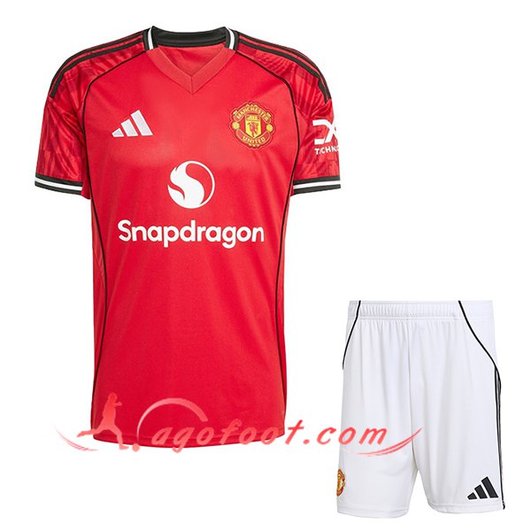 Ensemble Maillot Manchester United Domicile + Short 2025/2026