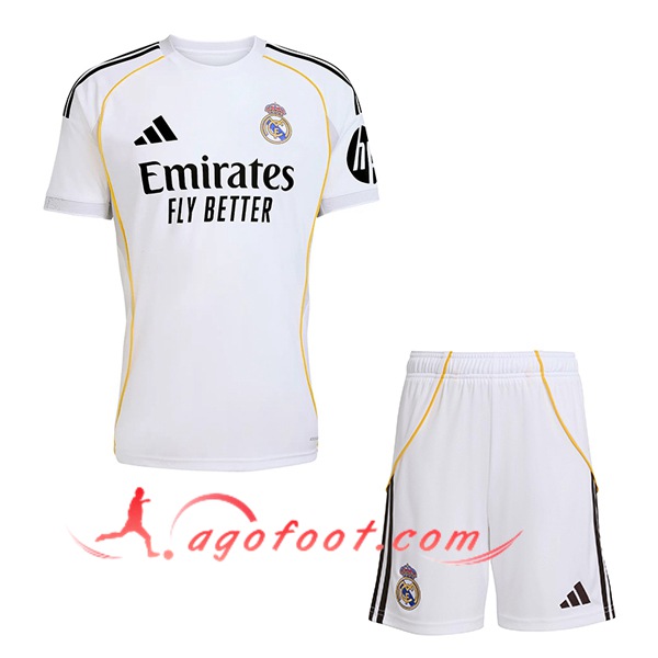 Ensemble Maillot Real Madrid Domicile + Short 2025/2026