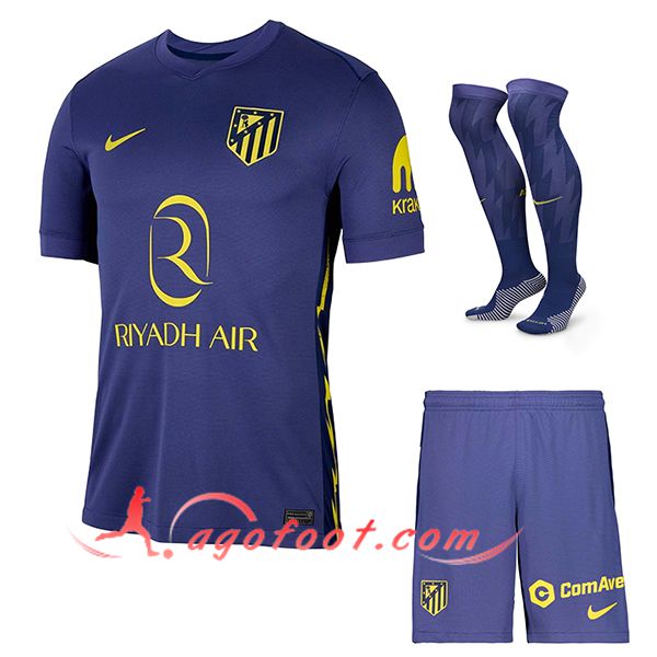 Ensemble Maillot Atletico Madrid Exterieur (Short + Chaussettes) 2025/2026