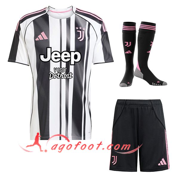 Ensemble Maillot Juventus Domicile (Short + Chaussettes) 2025/2026