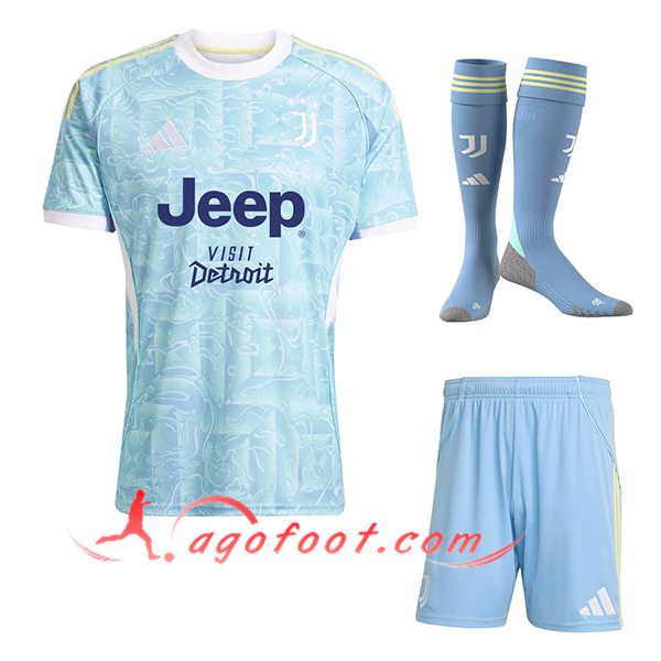 Ensemble Maillot Juventus Exterieur (Short + Chaussettes) 2025/2026