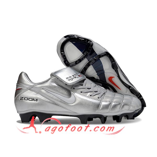 Nike Chaussures de Foot T90 FG Gris