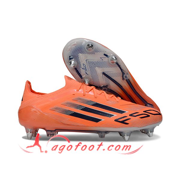 Adidas Chaussures de Foot F50 Elite SG Orange/Noir