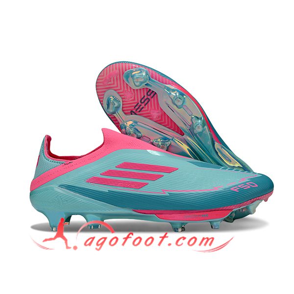 Adidas Chaussures de Foot F50+ FG Vert/Rose