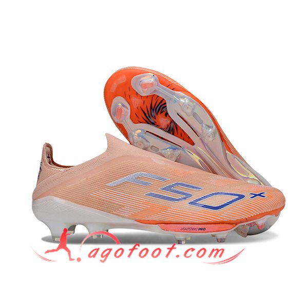 Adidas Chaussures de Foot F50+ FG Orange/Bleu