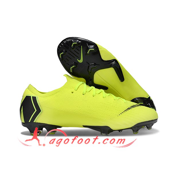 Nike Chaussures de Foot Mercurial Vapor XII Elite FG Jaune/Noir