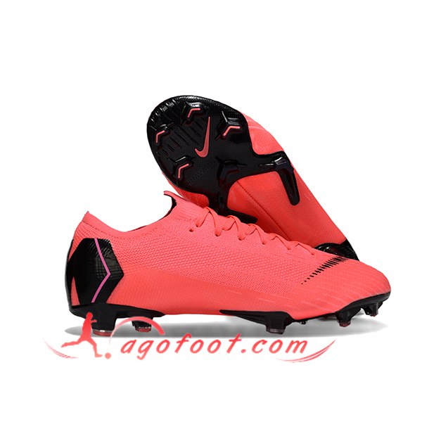 Nike Chaussures de Foot Mercurial Vapor XII Elite FG Rose/Noir