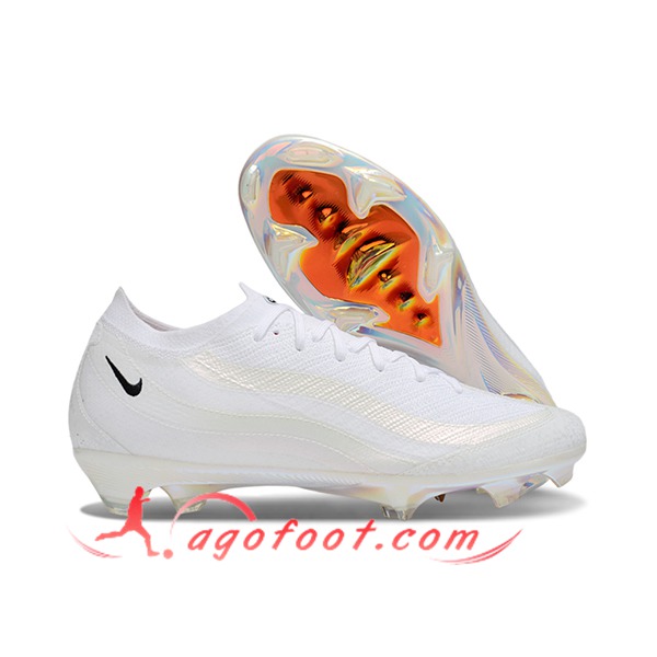 Nike Chaussures de Foot AIR Zoom Mercurial Vapor 16 Elite AIR MAX 95 XXV FG Blanc