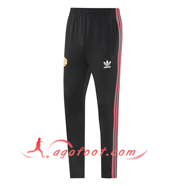 Pantalon Foot Manchester United Noir/Rouge 2025/2026 -04