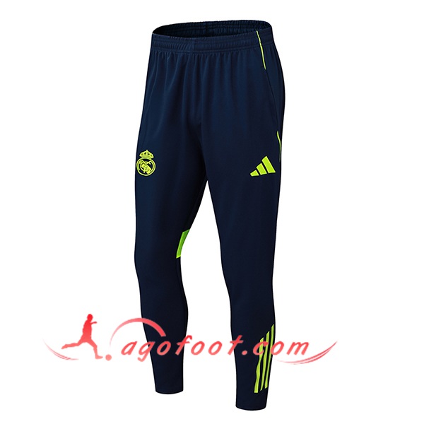 Pantalon Foot Real Madrid Bleu/Vert 2025/2026 -02