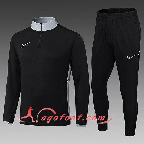 Ensemble Survetement de Foot Nike Enfant Noir/Gris 2025/2026