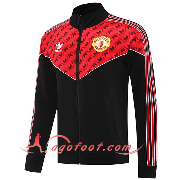 Veste Foot Manchester United Noir/Rouge 2025/2026 -04
