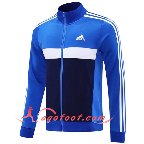 Veste Foot Adidas Bleu/Blanc 2025/2026 -04