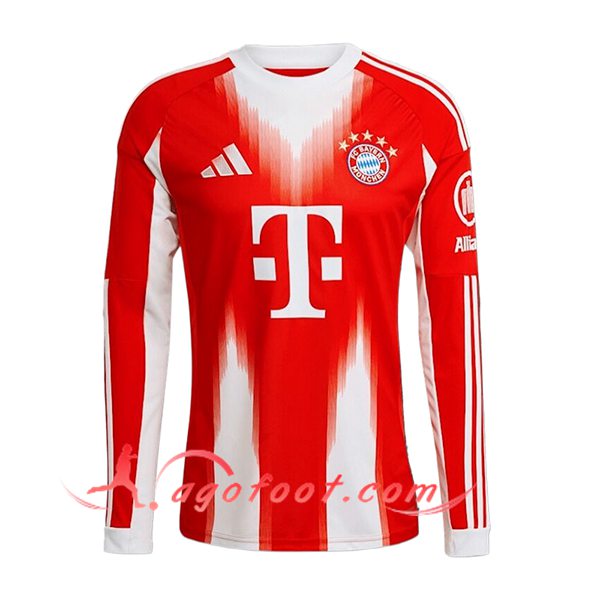 Nouveau Maillot de Foot Bayern Munich Manches Longues Domicile 2025/2026