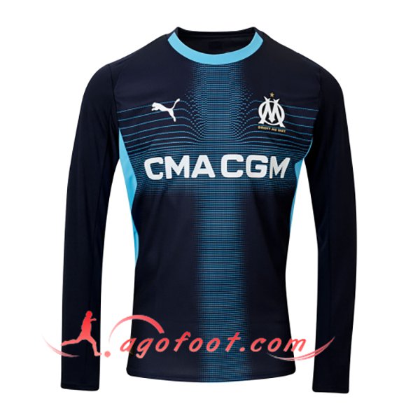 Nouveau Maillot de Foot Marseille OM Manches Longues Exterieur 2025/2026