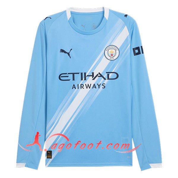 Nouveau Maillot de Foot Manchester City Manches Longues Domicile 2025/2026