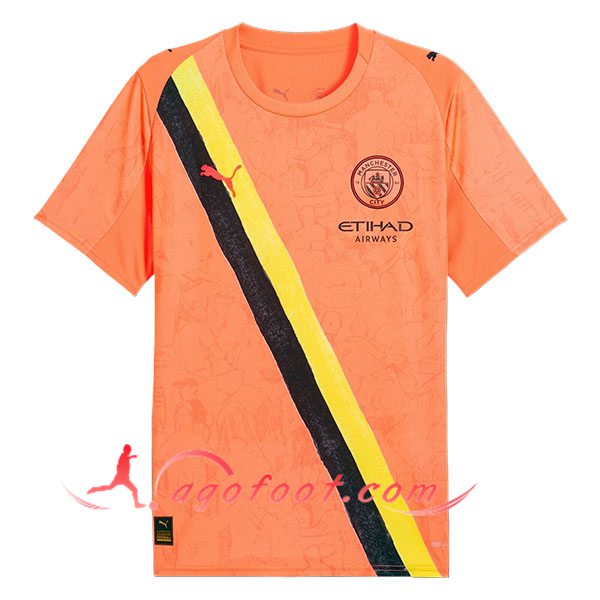 Nouveau Maillot de Foot Manchester City Club World Cup Orange 2025/2026