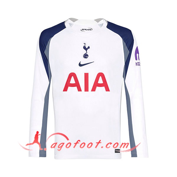 Nouveau Maillot de Foot Tottenham Hotspurs Manches Longues Domicile 2025/2026