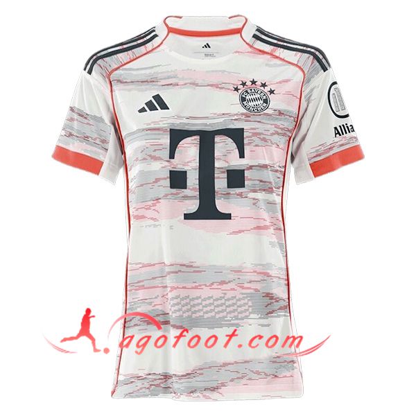 Nouveau Maillot de Foot Bayern Munich Femme Exterieur 2025/2026