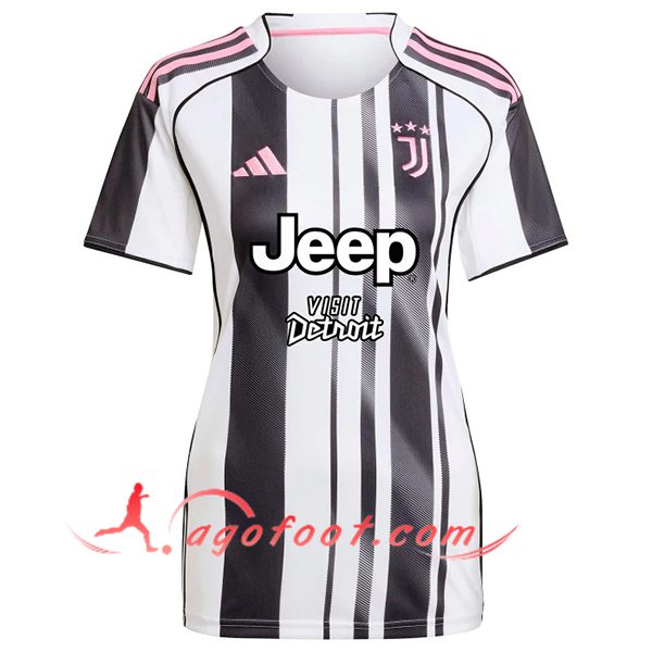 Nouveau Maillot de Foot Juventus Femme Domicile 2025/2026