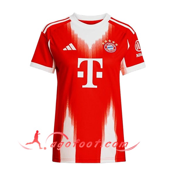 Nouveau Maillot de Foot Bayern Munich Femme Domicile 2025/2026