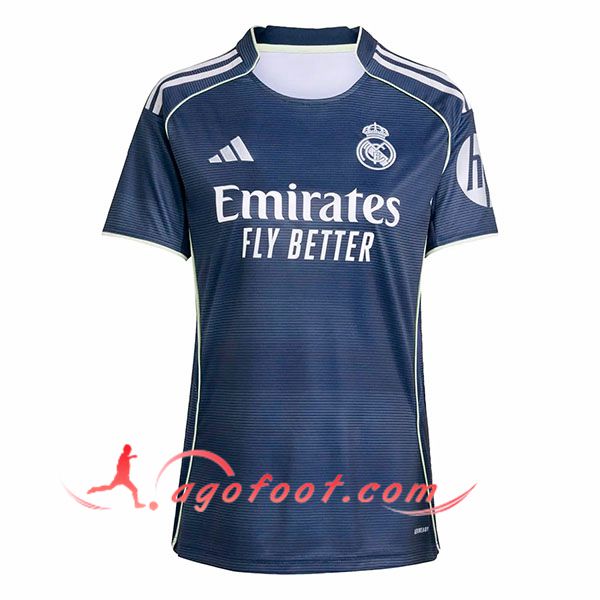 Nouveau Maillot de Foot Real Madrid Femme Exterieur 2025/2026