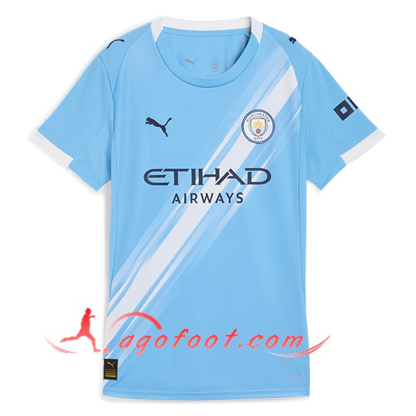 Nouveau Maillot de Foot Manchester City Femme Domicile 2025/2026