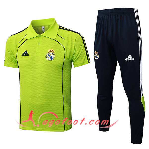 Ensemble Polo Foot Real Madrid Vert/Noir 2025/2026