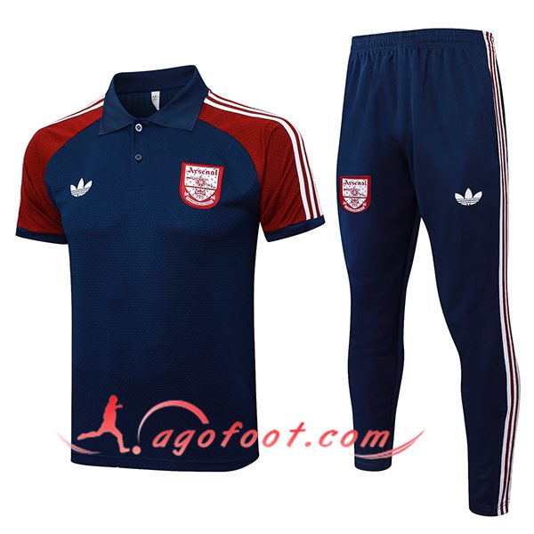 Ensemble Polo Foot Arsenal Bleu/Rouge/Blanc 2025/2026