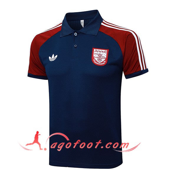 Polo Foot Arsenal Bleu/Rouge/Blanc 2025/2026