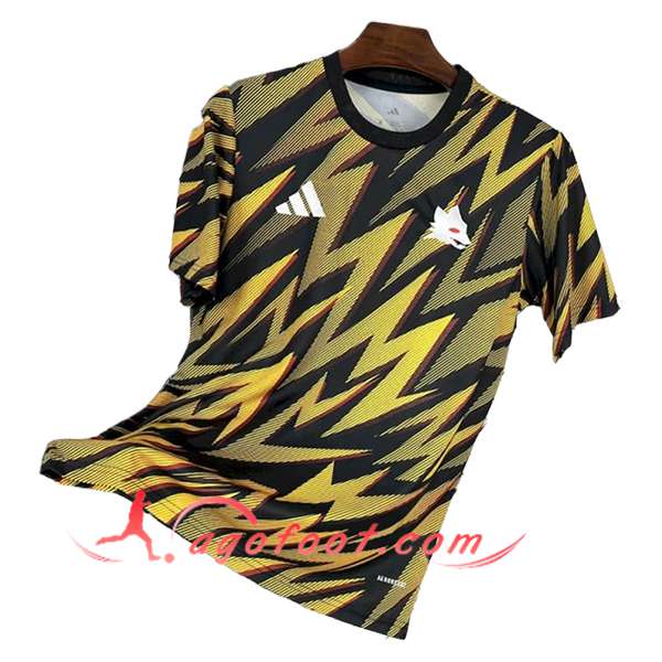 Training T-Shirts AS Roma Noir/Jaune 2025/2026