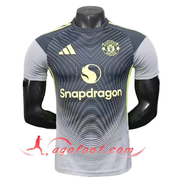 Training T-Shirts Manchester United Gris/Vert 2025/2026