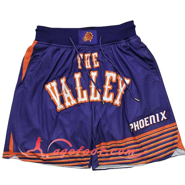 Shorts NBA Phoenix Suns 2025/26 Pourpre/Orange -02