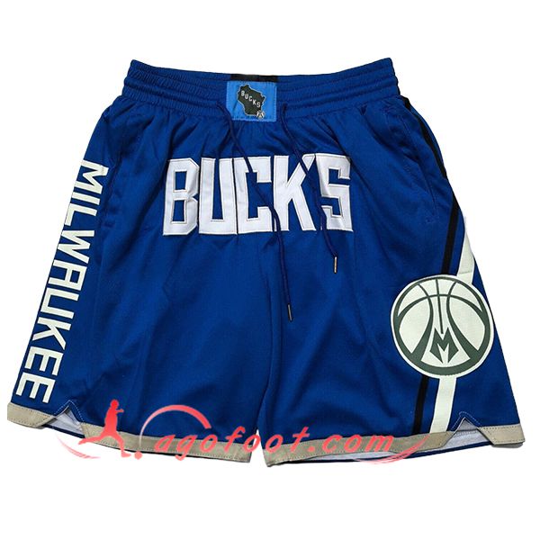 Shorts NBA Milwaukee Bucks 2025/26 Bleu/Blanc