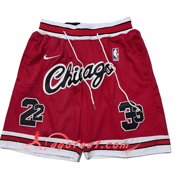 Shorts NBA Chicago Bulls 2025/26 Rouge/Blanc/Noir