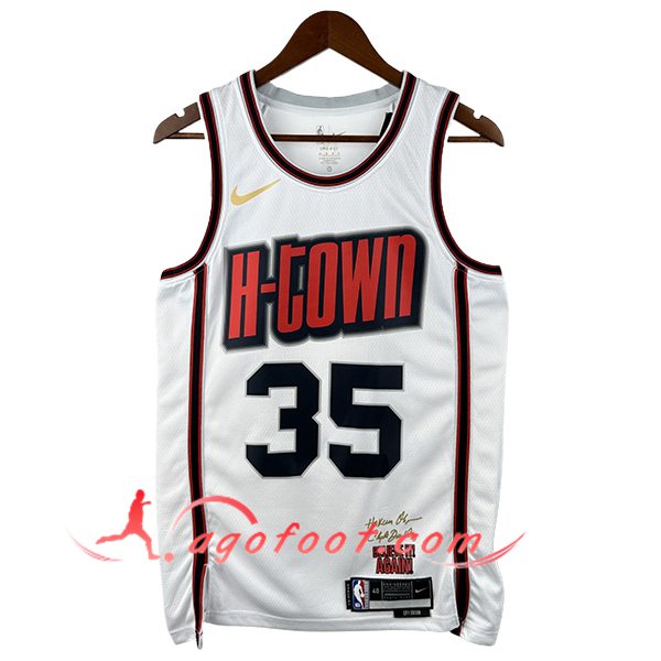 Maillot Houston Rockets (DURANT #35) 2025/26 Blanc/Rouge/Noir