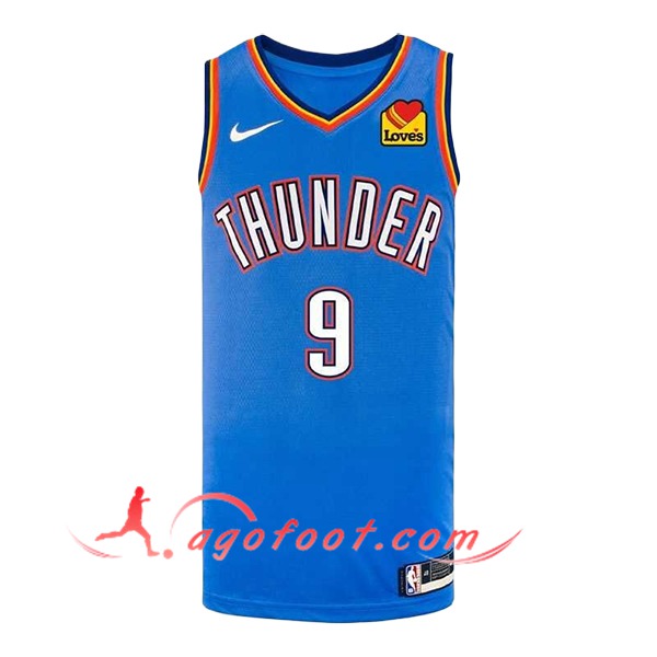 Maillot Oklahoma City Thunder (CARUSO #9) 2025/26 Blanc/Gris