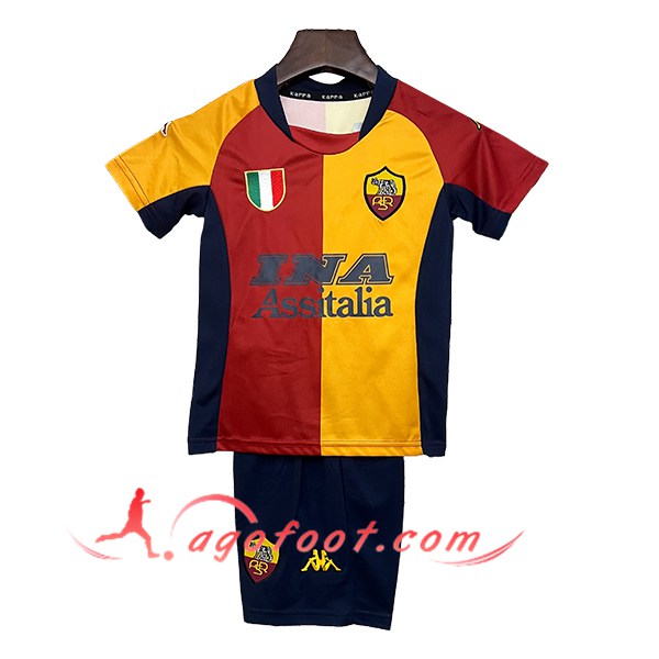 Maillot de Foot AS Rome Retro Enfant Domicile 2001/2002