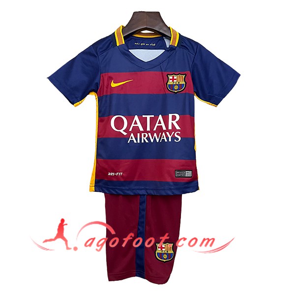 Maillot de Foot FC Barcelone Retro Enfant Domicile 2015/2016