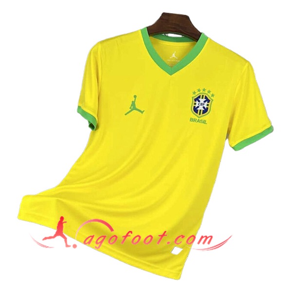 Maillot Equipe Foot Bresil Jordan Special Edition Jaune 2025/2026