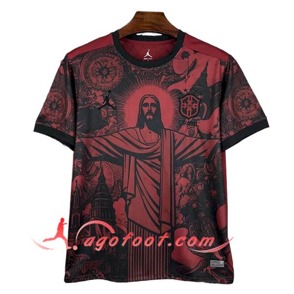 Maillot Equipe Foot Bresil Special Edition Rouge/Noir 2025/2026