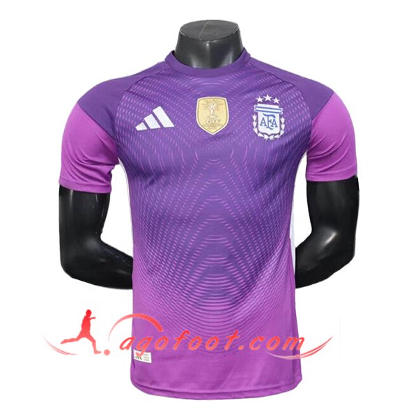 Maillot Equipe Foot Argentine Gardien De But Pourpre 2025/2026