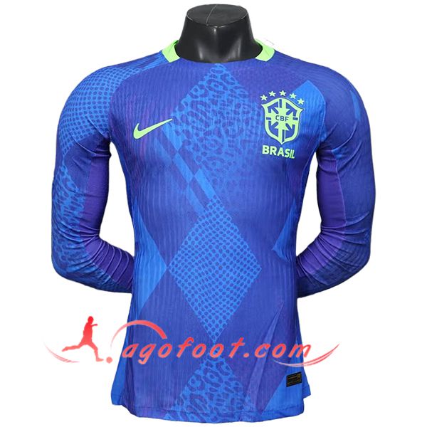 Maillot Equipe Foot Bresil Exterieur Manches Longues 2025/2026